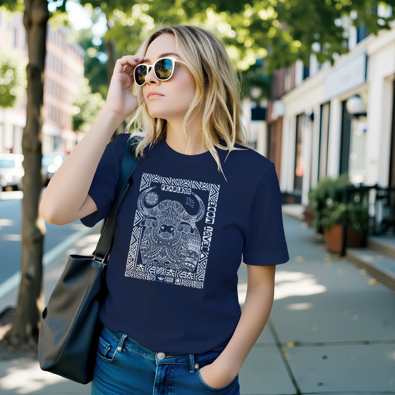 Cape Buffalo Premium Short Sleeve Tee-White Label-African Ethnic Safari Series