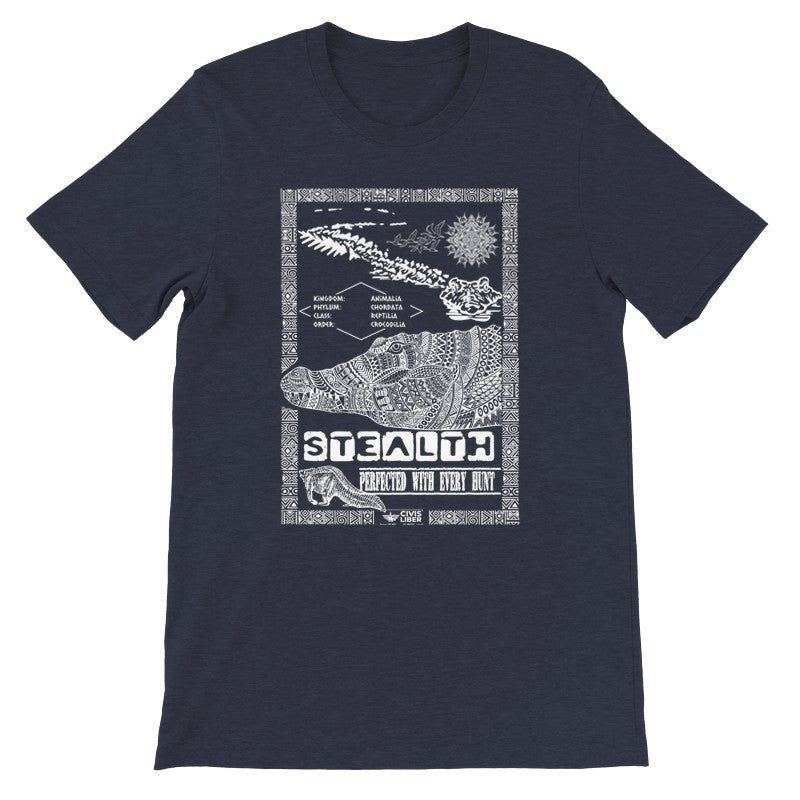 Nile Crocodile Premium Short Sleeve T‑Shirt - White Label-African Safari Series