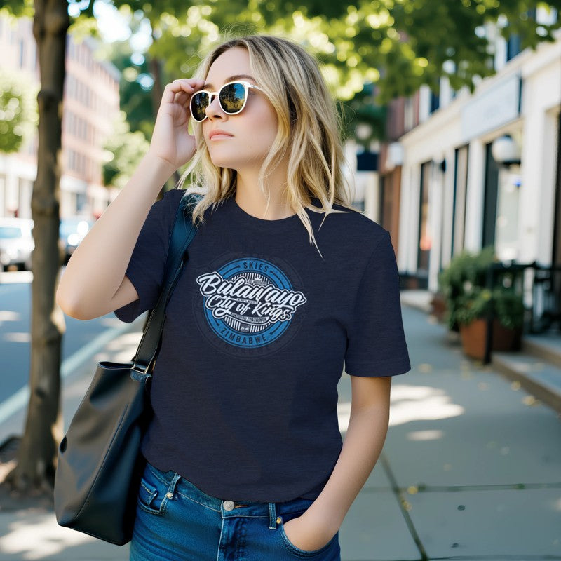 Bulawayo City of Kings Premium Short Sleeve T-Shirt – Circular Emblem.