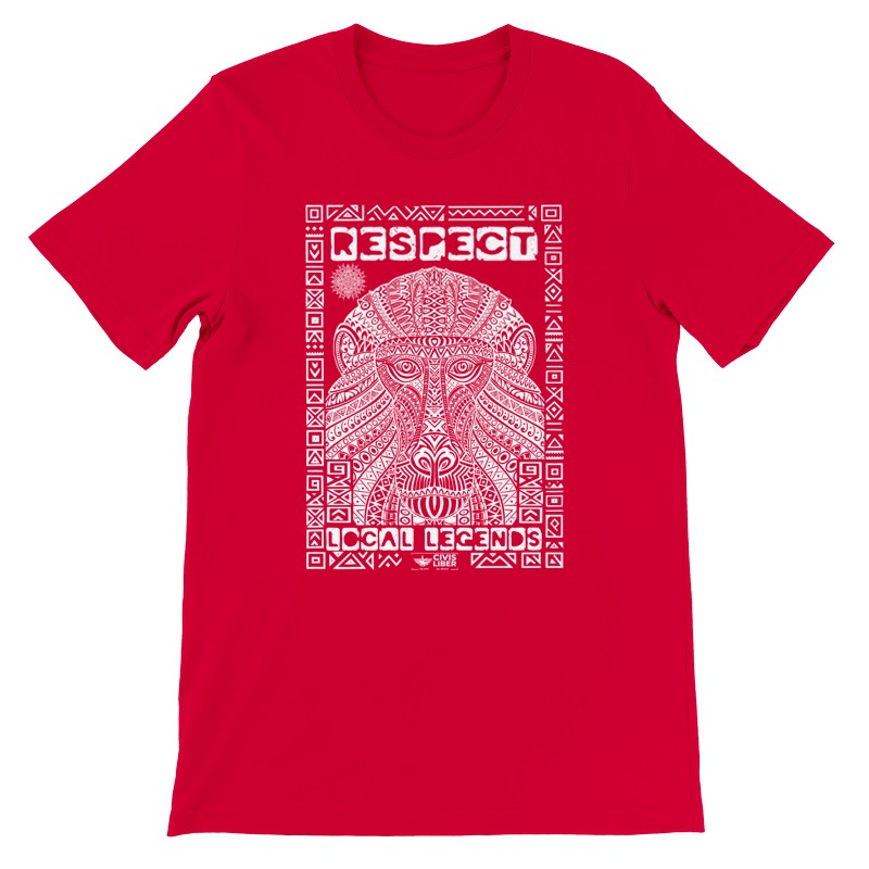 Chacma Baboon Premium Short Sleeve Ethnic T-Shirt-African Wildlife Safari Series