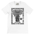 African Elephant Premium Short Sleeve Ethnic T‑Shirt-White Label
