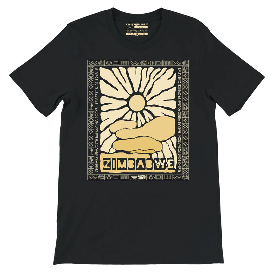 Chiremba Balancing Rocks Zimbabwe Premium Short Sleeved T‑Shirt