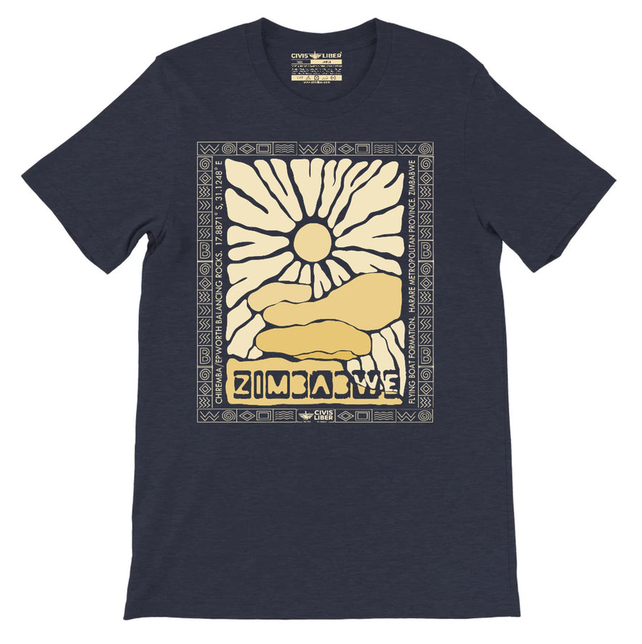Chiremba Balancing Rocks Zimbabwe Premium Short Sleeved T‑Shirt