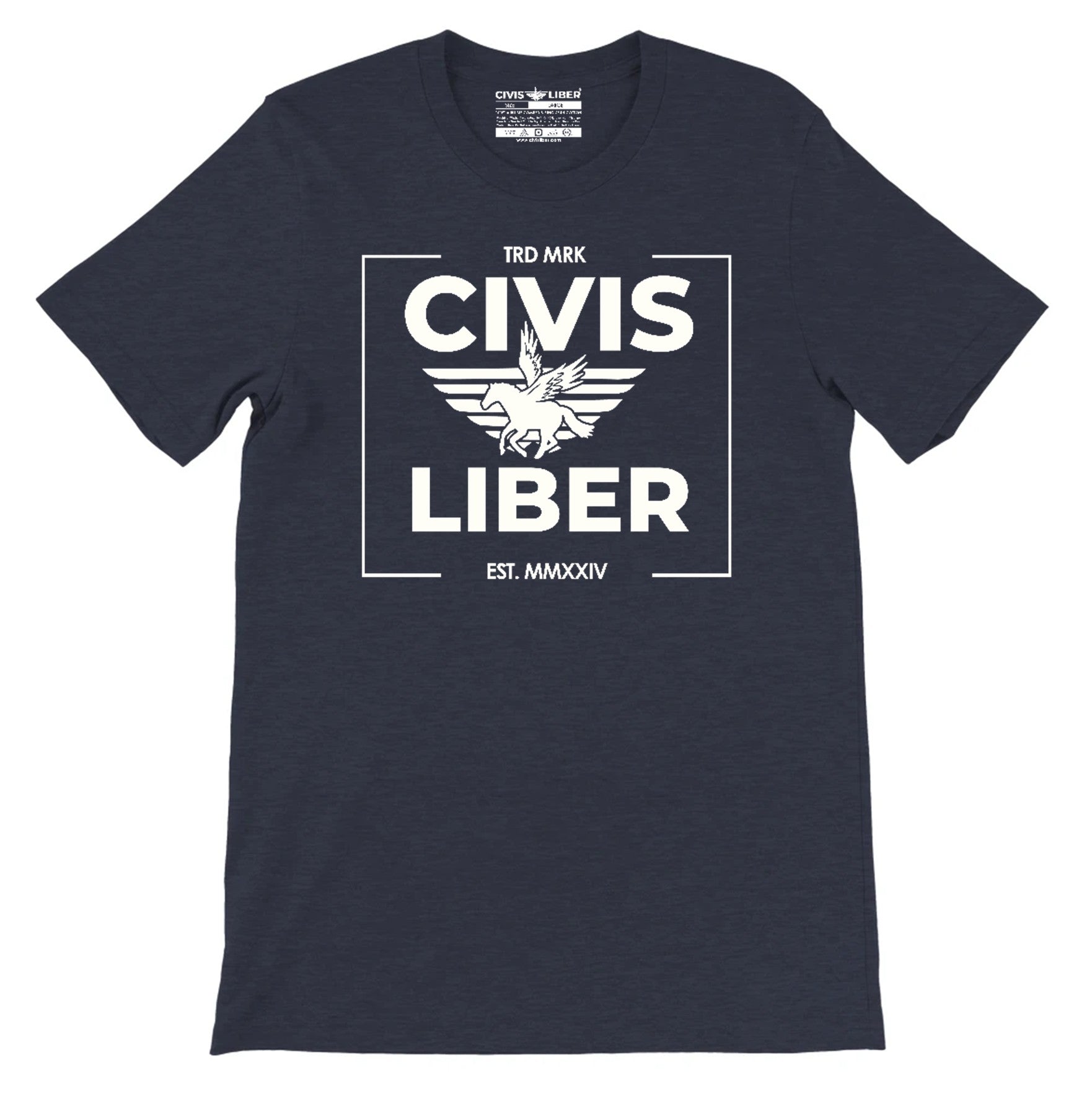 Civis Liber ® Premium Short Sleeve T-Shirt – Pegasus Freedom Emblem