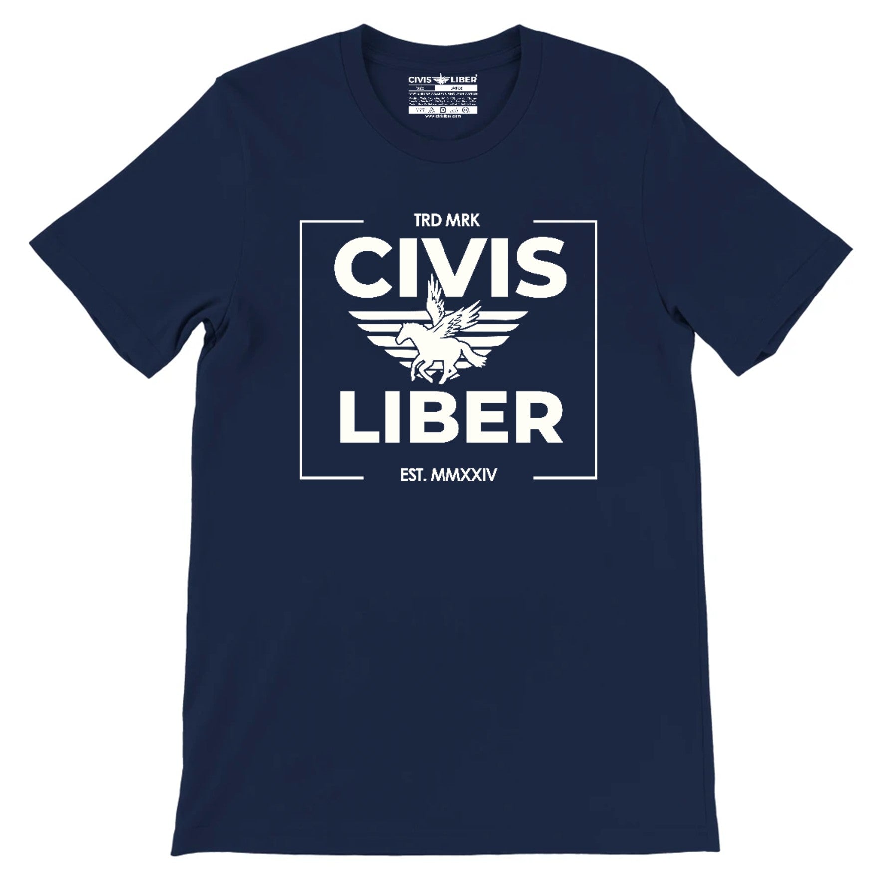Civis Liber ® Premium Short Sleeve T-Shirt – Pegasus Freedom Emblem