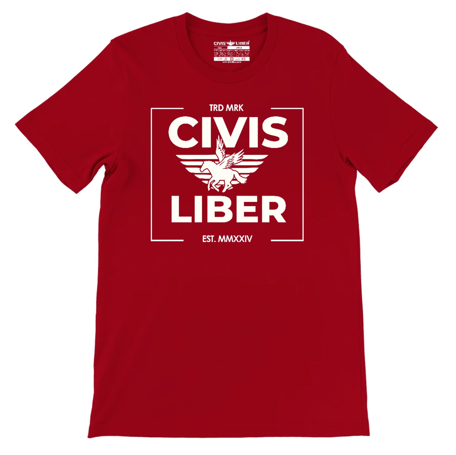 Civis Liber ® Premium Short Sleeve T-Shirt – Pegasus Freedom Emblem