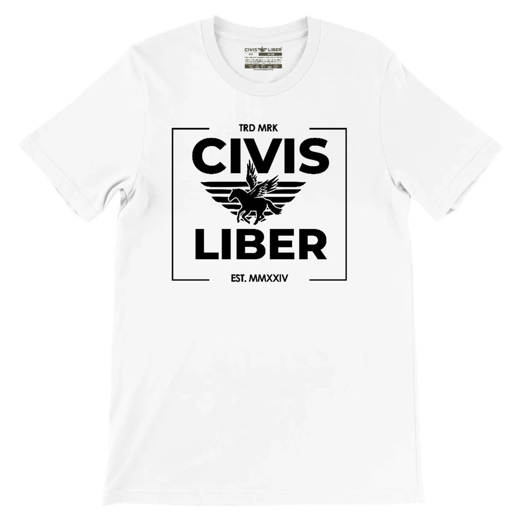 Civis Liber ® Premium Short Sleeve T-Shirt – Pegasus Freedom Emblem