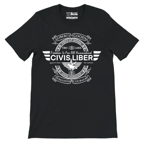 Civis Liber ® Freedom Is for All Humankind Premium Short Sleeve T‑Shirt