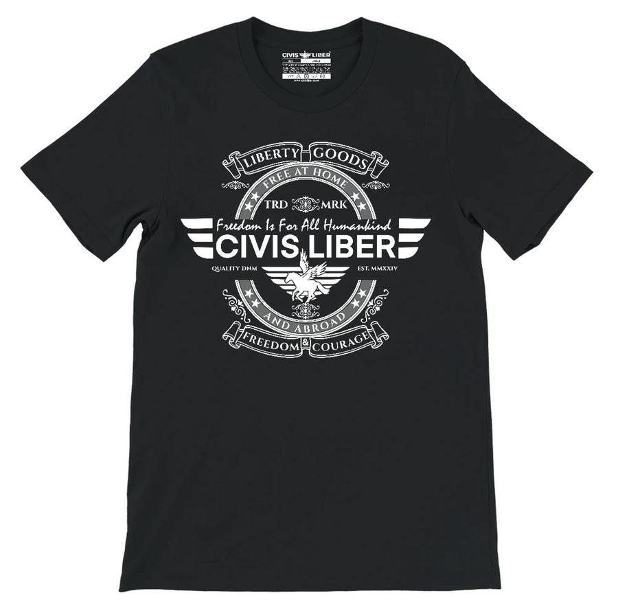 Civis Liber ® Freedom Is for All Humankind Premium Short Sleeve T‑Shirt