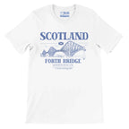 Forth Bridge Scotland Premium Short Sleeve T-Shirt - Heritage Line Design
