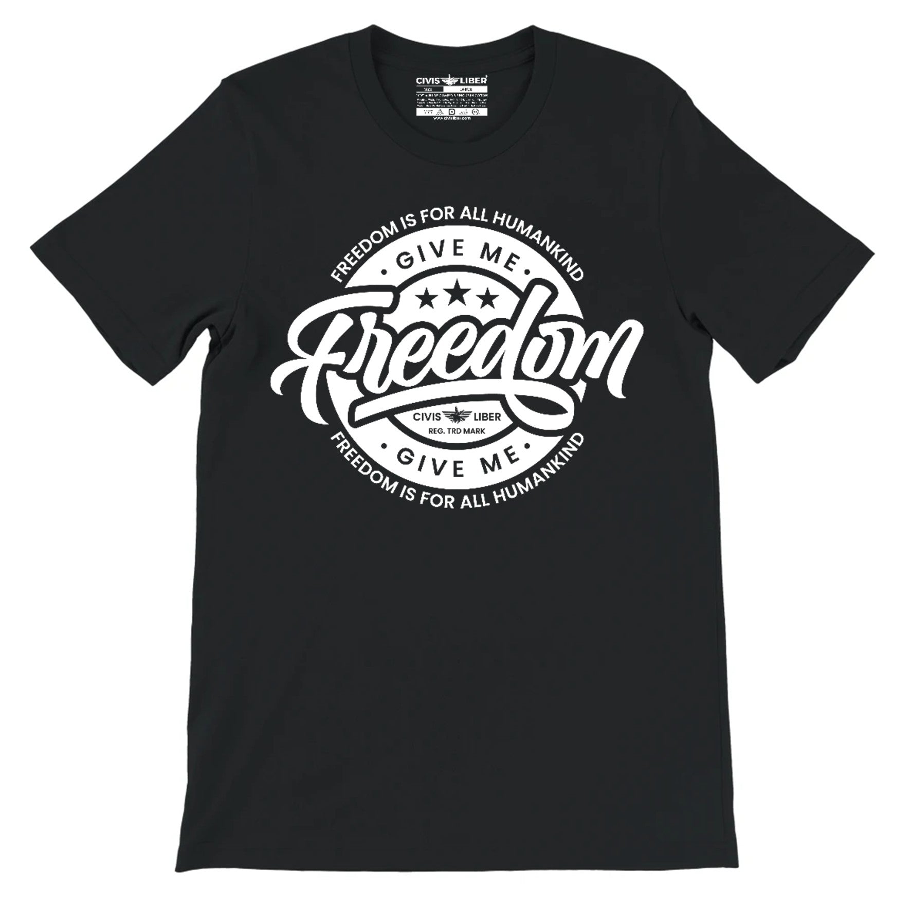 Civis Liber ® Give Me Freedom Premium Short Sleeve T‑Shirt