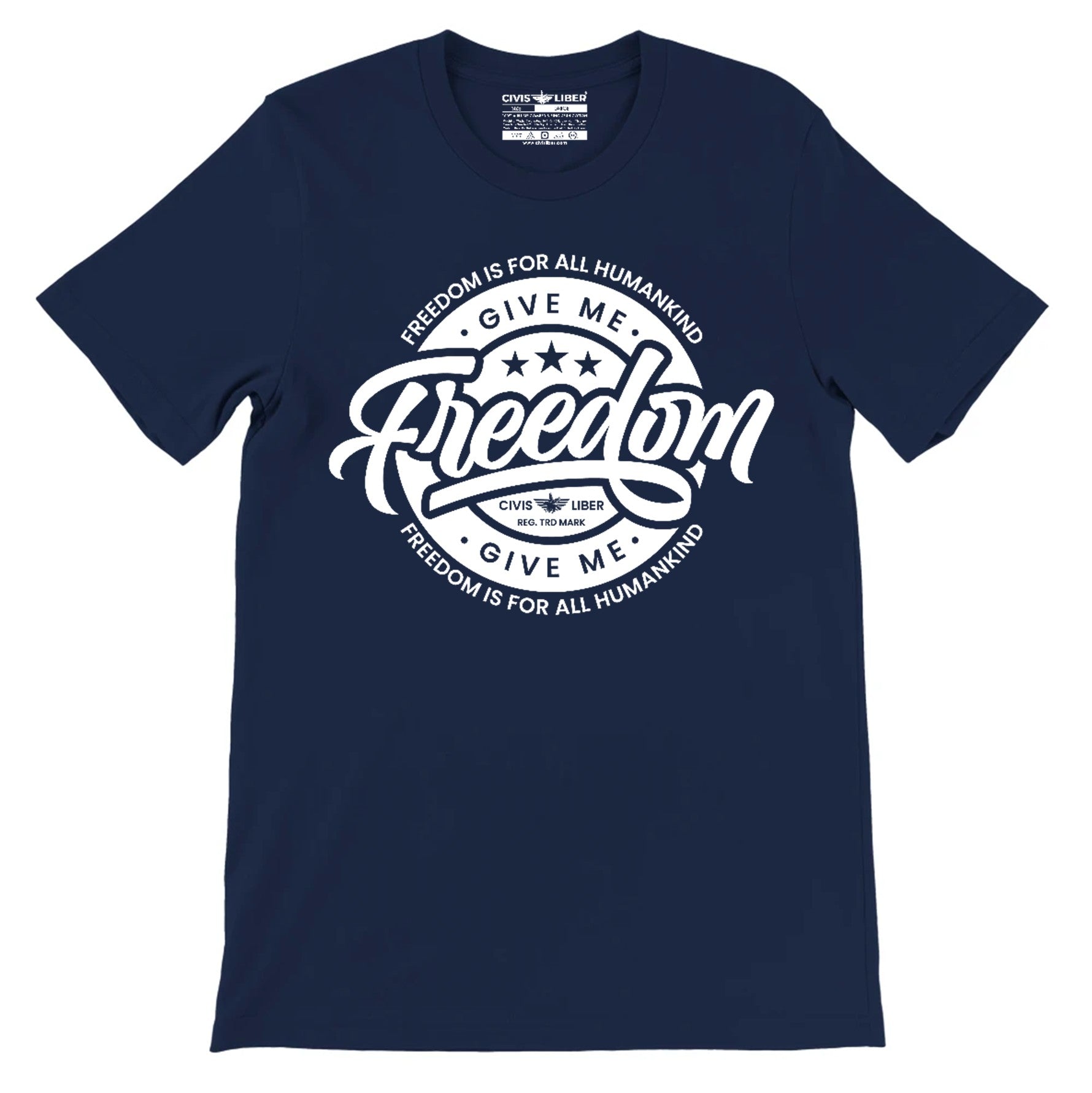 Civis Liber ® Give Me Freedom Premium Short Sleeve T‑Shirt