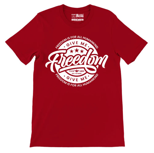 Civis Liber ® Give Me Freedom Premium Short Sleeve T‑Shirt