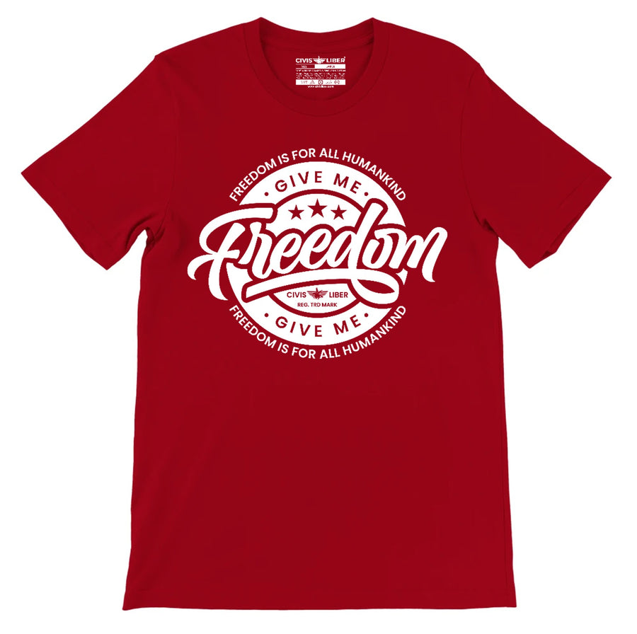 Civis Liber ® Give Me Freedom Premium Short Sleeve T‑Shirt