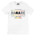 Harare Zimbabwe Typography Premium Short Sleeve T-Shirt