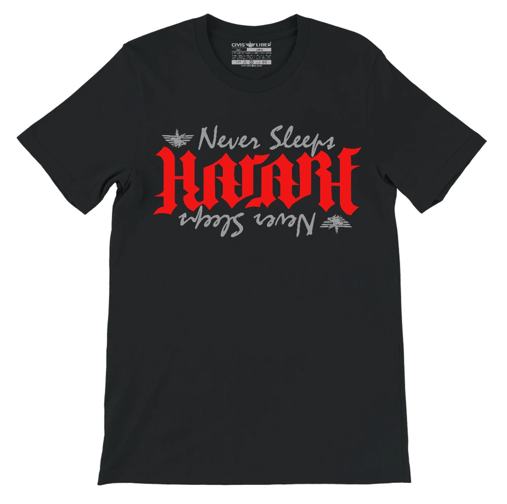 Harare Never Sleeps Ambigram Premium Short Sleeve T-Shirt