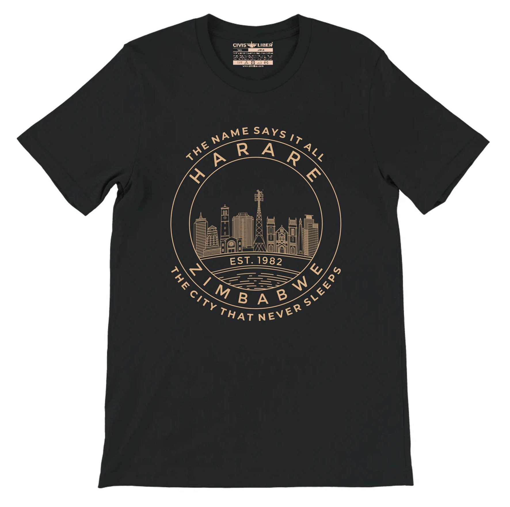 Harare Skyline Premium Short Sleeve T-Shirt