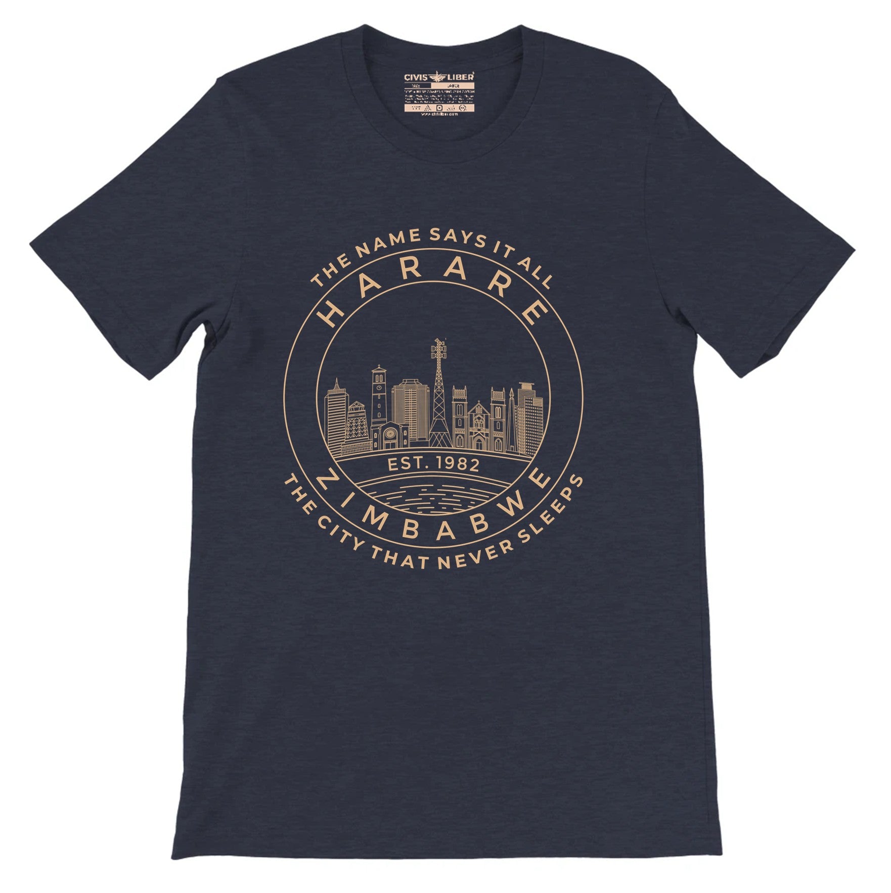 Harare Skyline Premium Short Sleeve T-Shirt