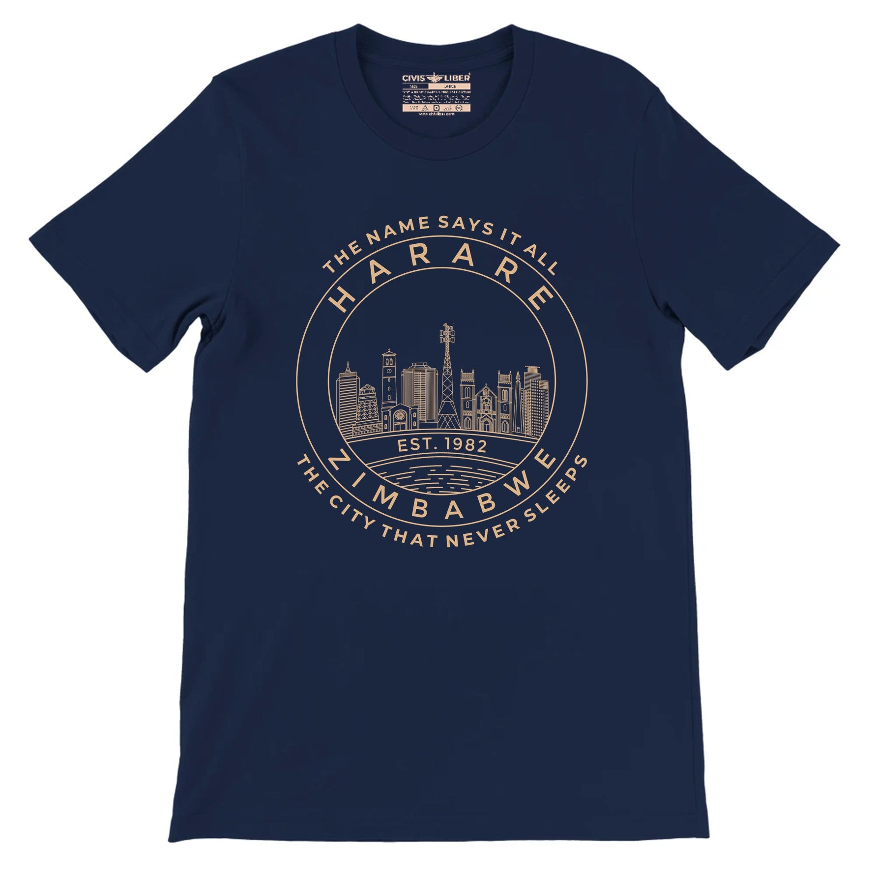 Harare Skyline Premium Short Sleeve T-Shirt