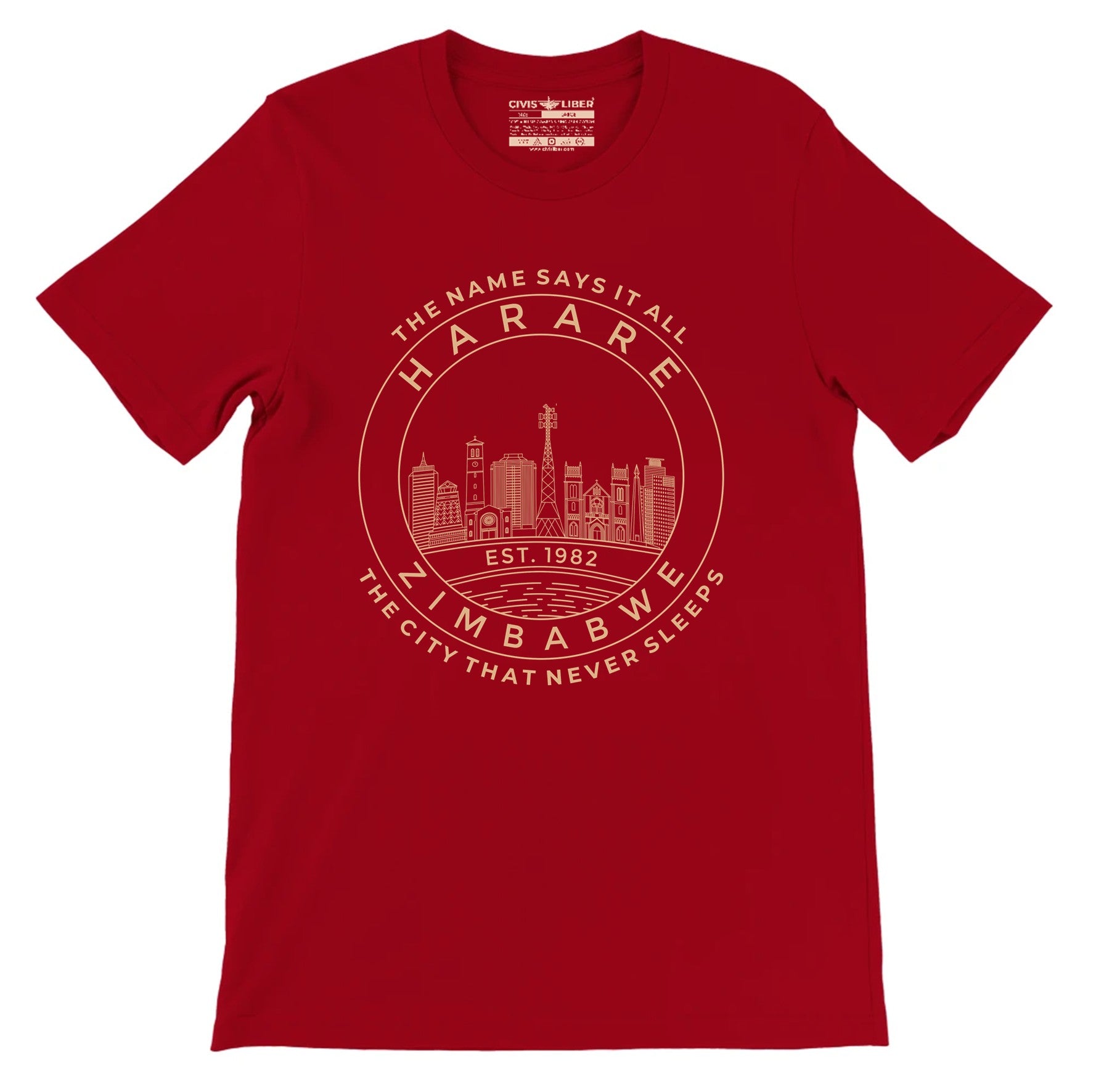 Harare Skyline Premium Short Sleeve T-Shirt