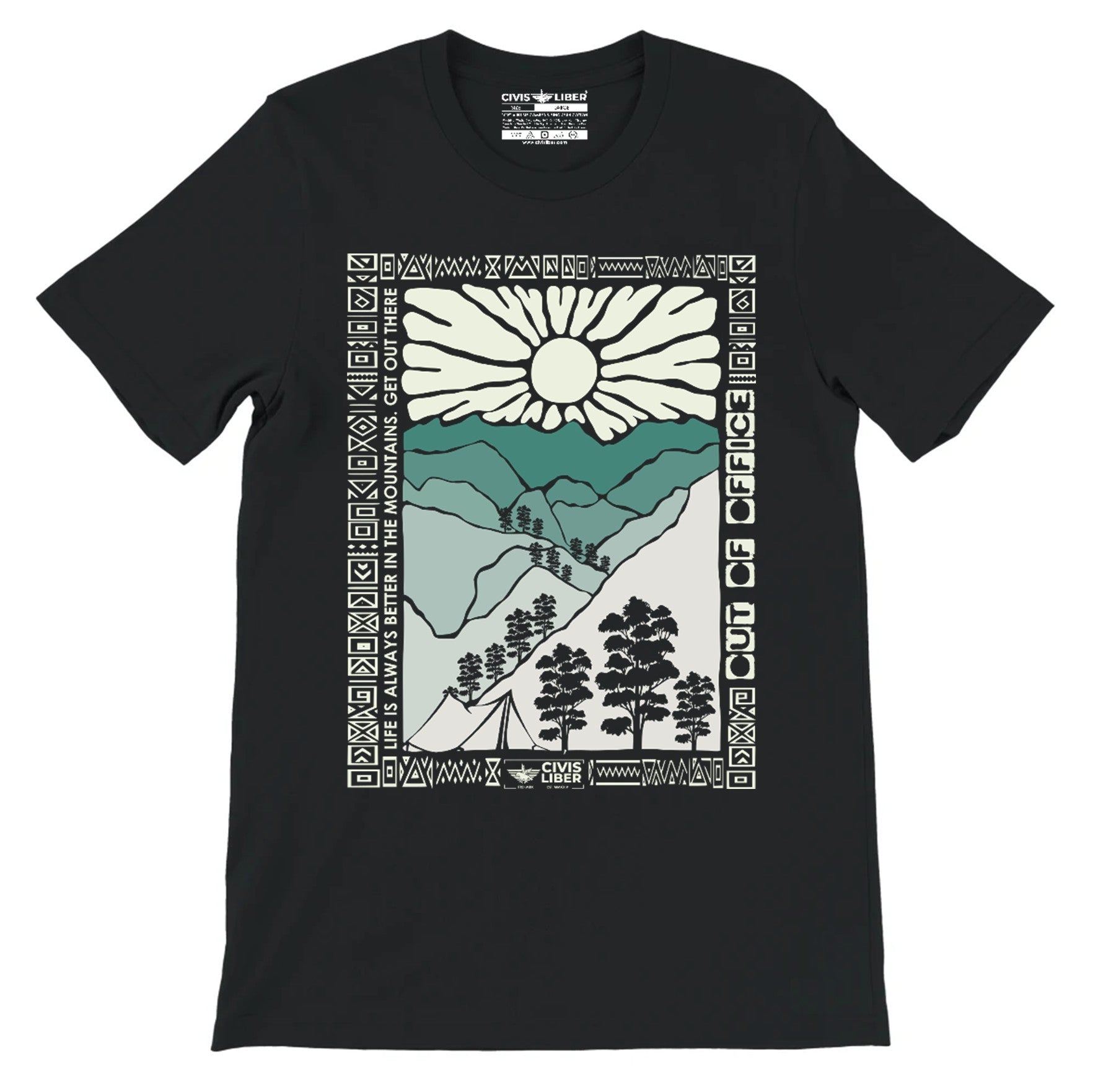 Mountain Adventure Short Premium Sleeve T‑Shirt