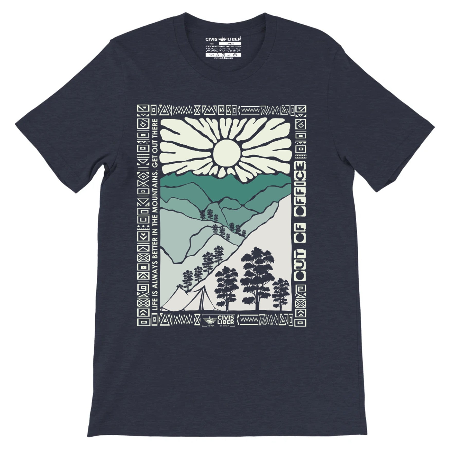 Mountain Adventure Short Premium Sleeve T‑Shirt