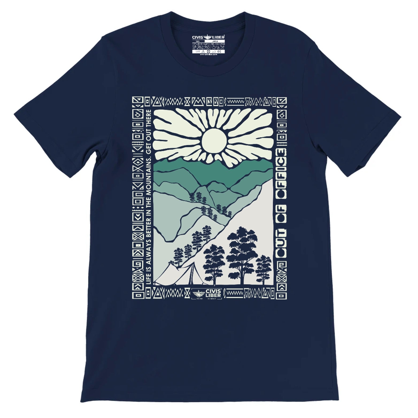 Mountain Adventure Short Premium Sleeve T‑Shirt