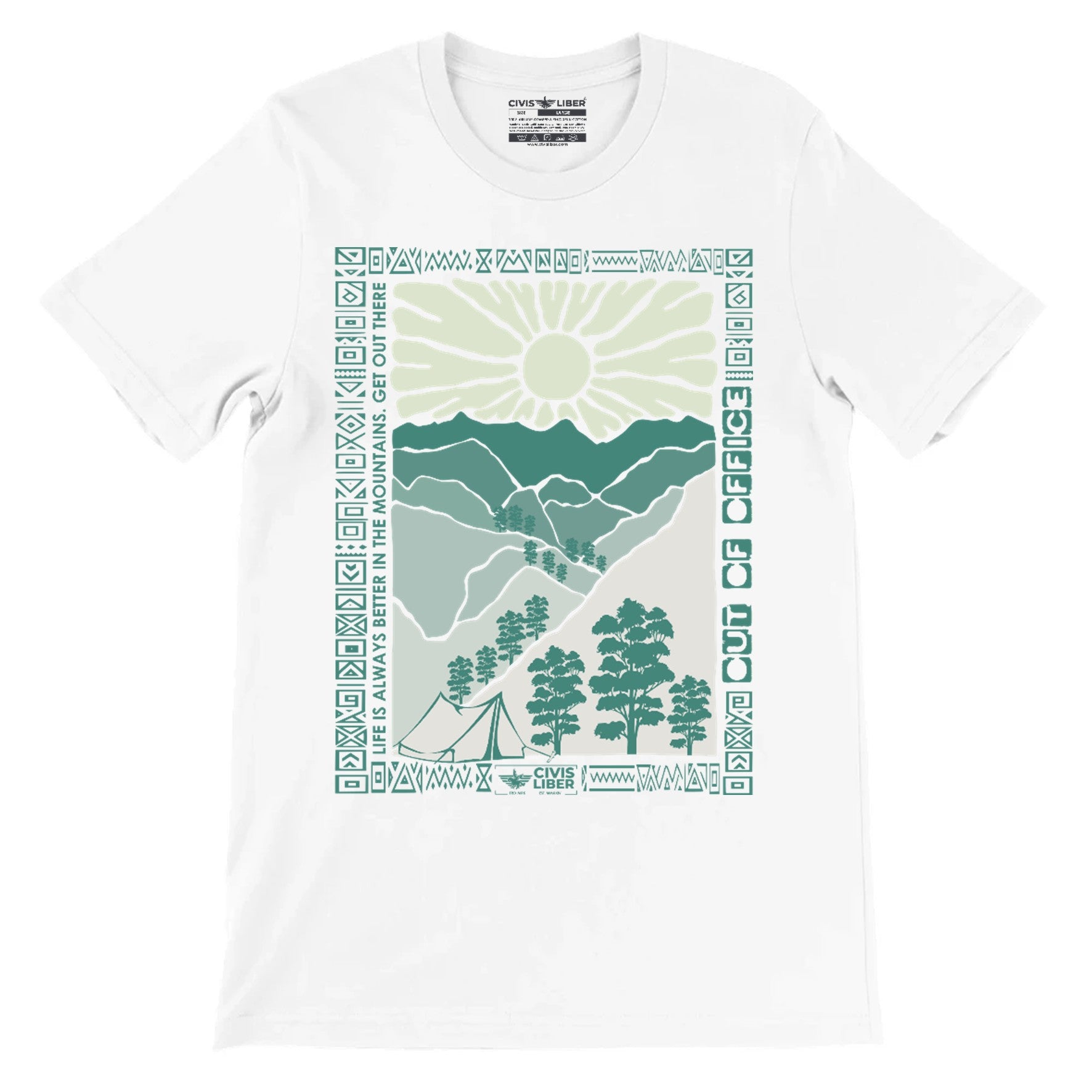 Mountain Adventure Short Premium Sleeve T‑Shirt