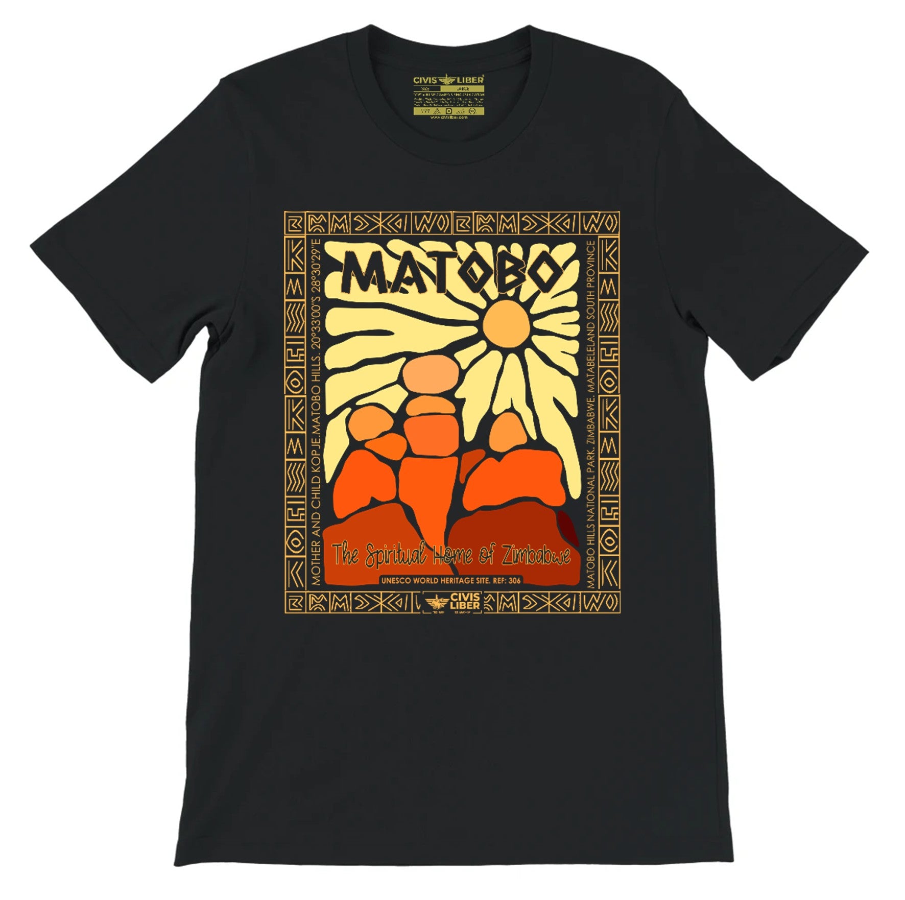 Matobo Hills Zimbabwe Premium  Graphic Short Sleeve T‑Shirt