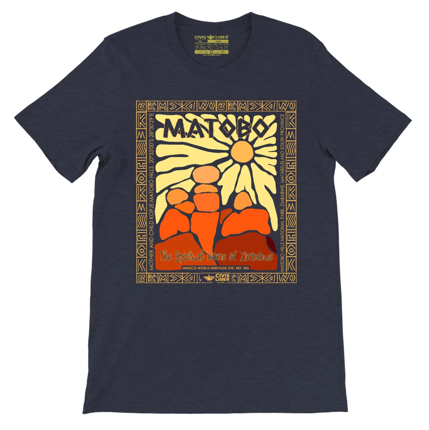Matobo Hills Zimbabwe Premium  Graphic Short Sleeve T‑Shirt