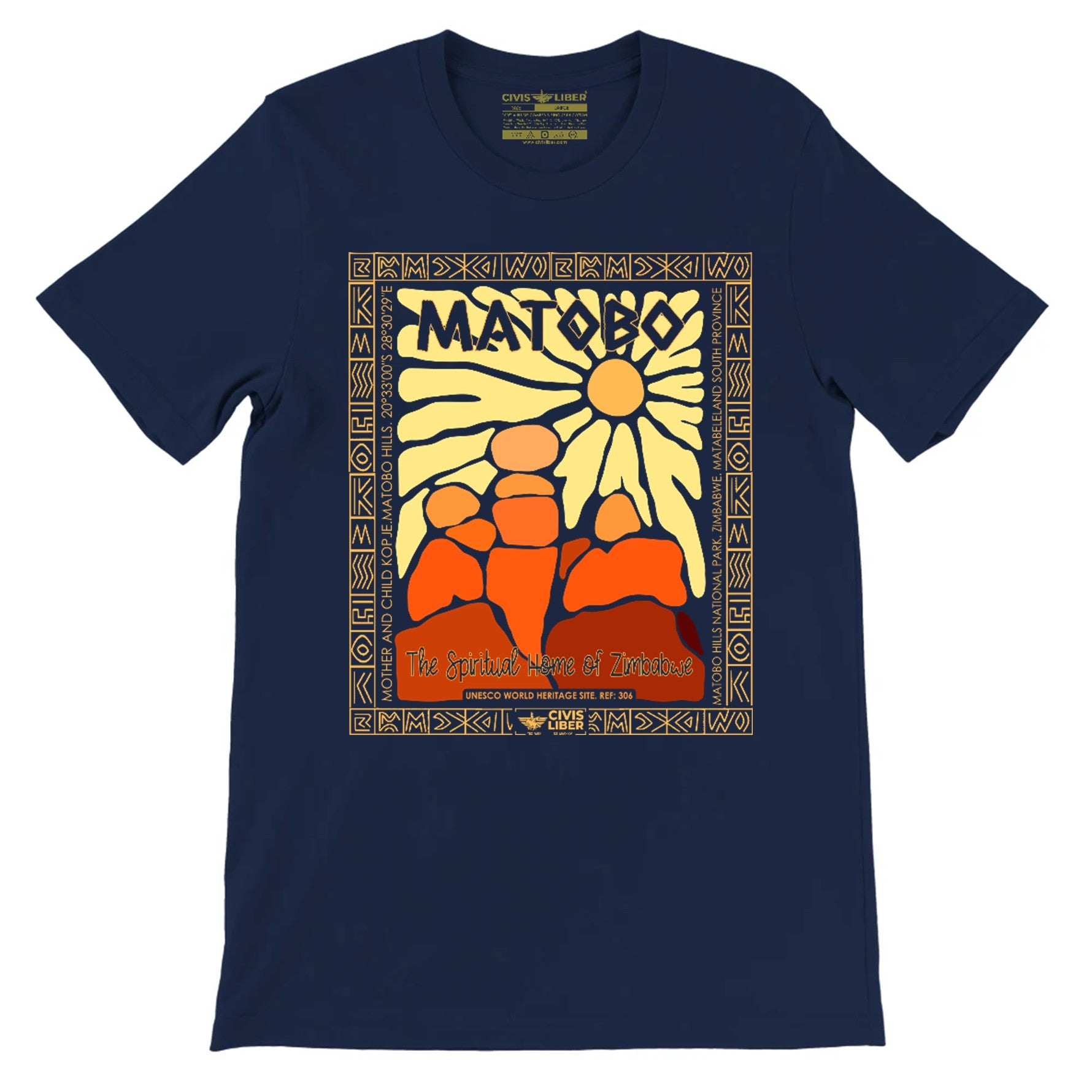 Matobo Hills Zimbabwe Premium  Graphic Short Sleeve T‑Shirt