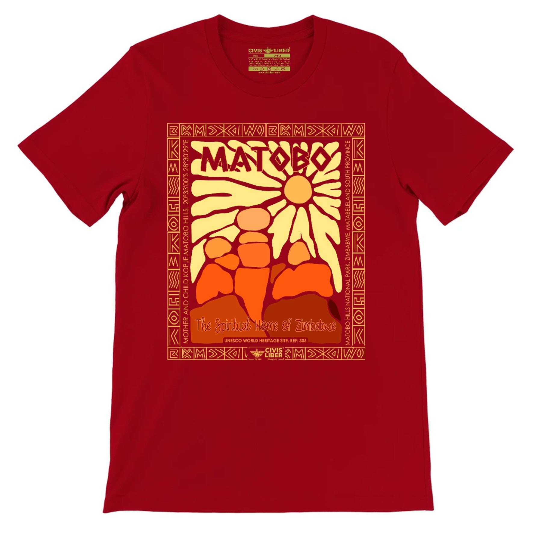 Matobo Hills Zimbabwe Premium  Graphic Short Sleeve T‑Shirt