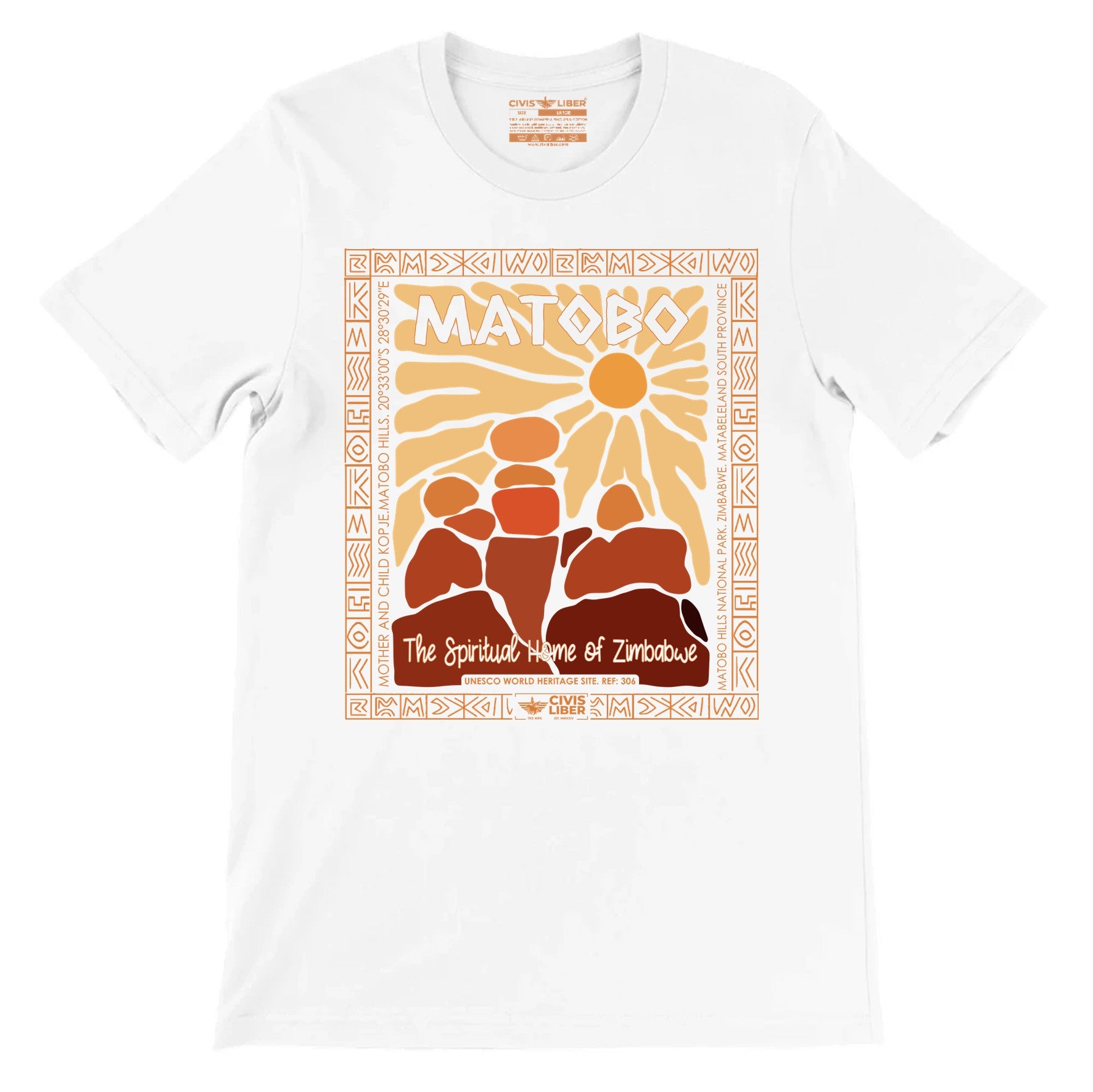 Matobo Hills Zimbabwe Premium  Graphic Short Sleeve T‑Shirt