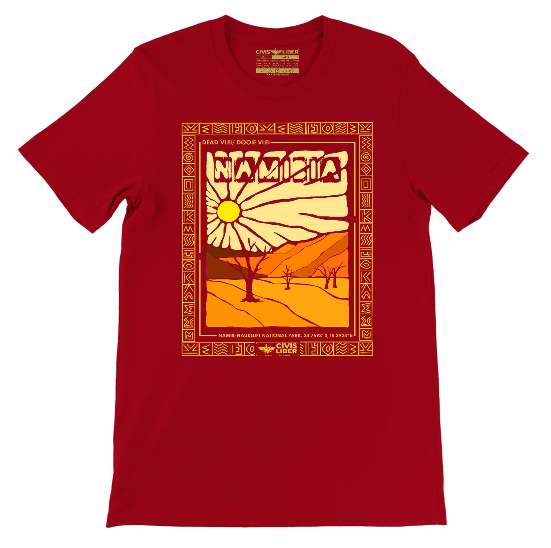 Namibia Desert Dead Vlei/Dooie Vlei Premium Short Sleeve T-Shirt