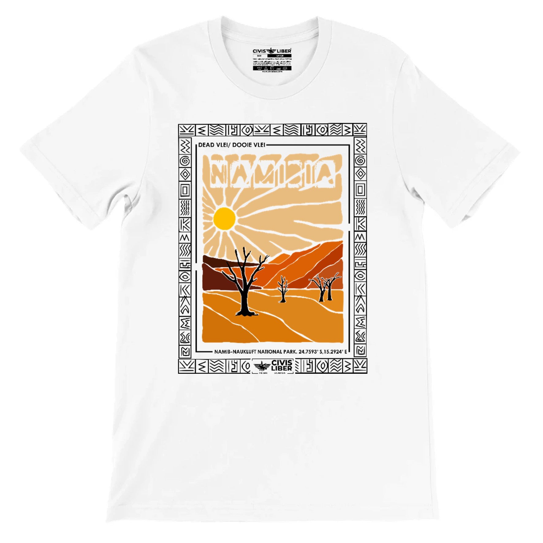Namibia Desert Dead Vlei/Dooie Vlei Premium Short Sleeve T-Shirt