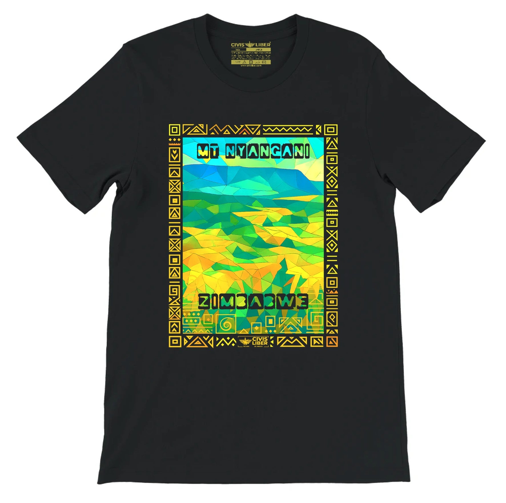 Mount Nyangani Zimbabwe Premium Short Sleeve T‑Shirt