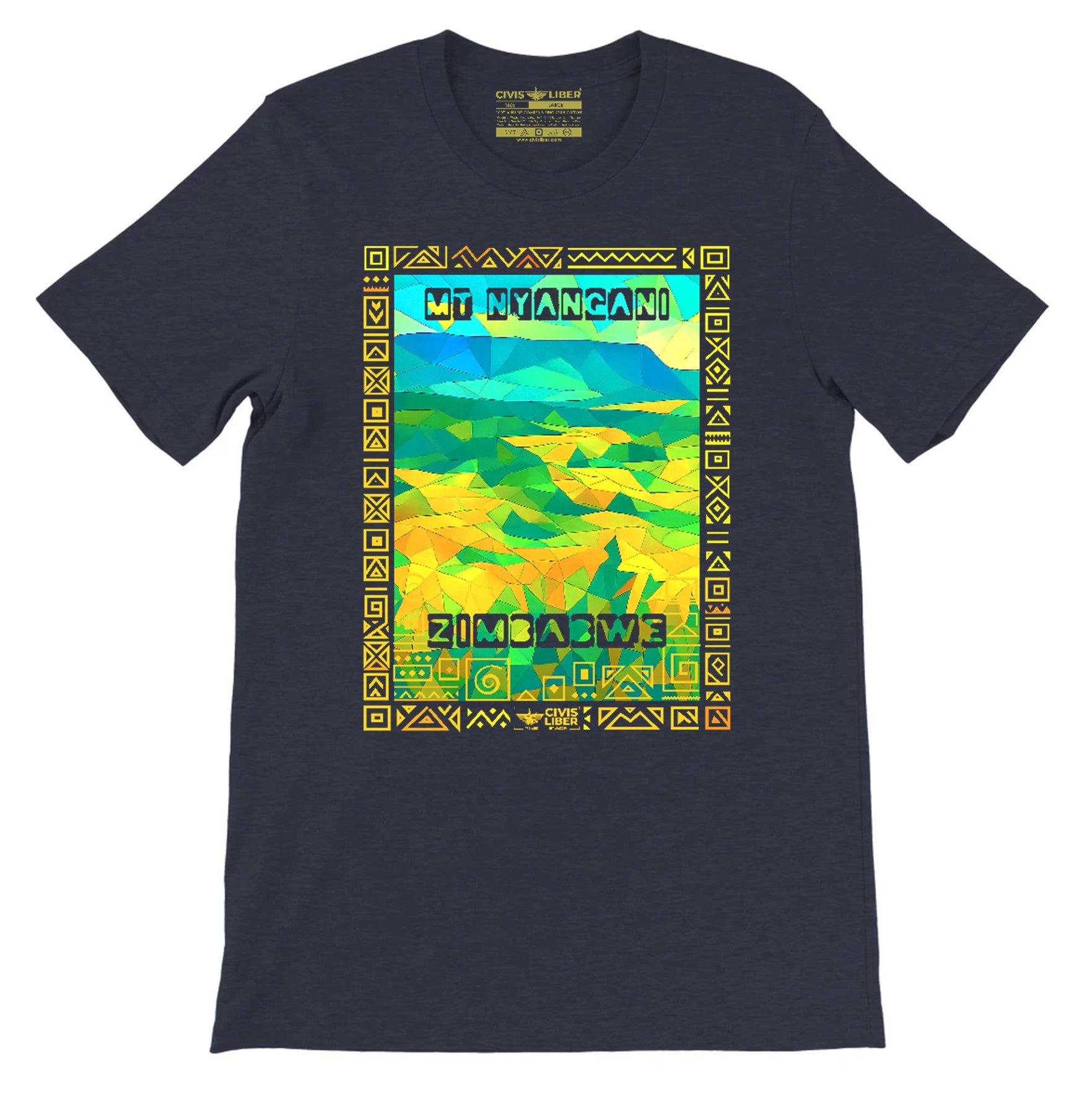 Mount Nyangani Zimbabwe Premium Short Sleeve T‑Shirt