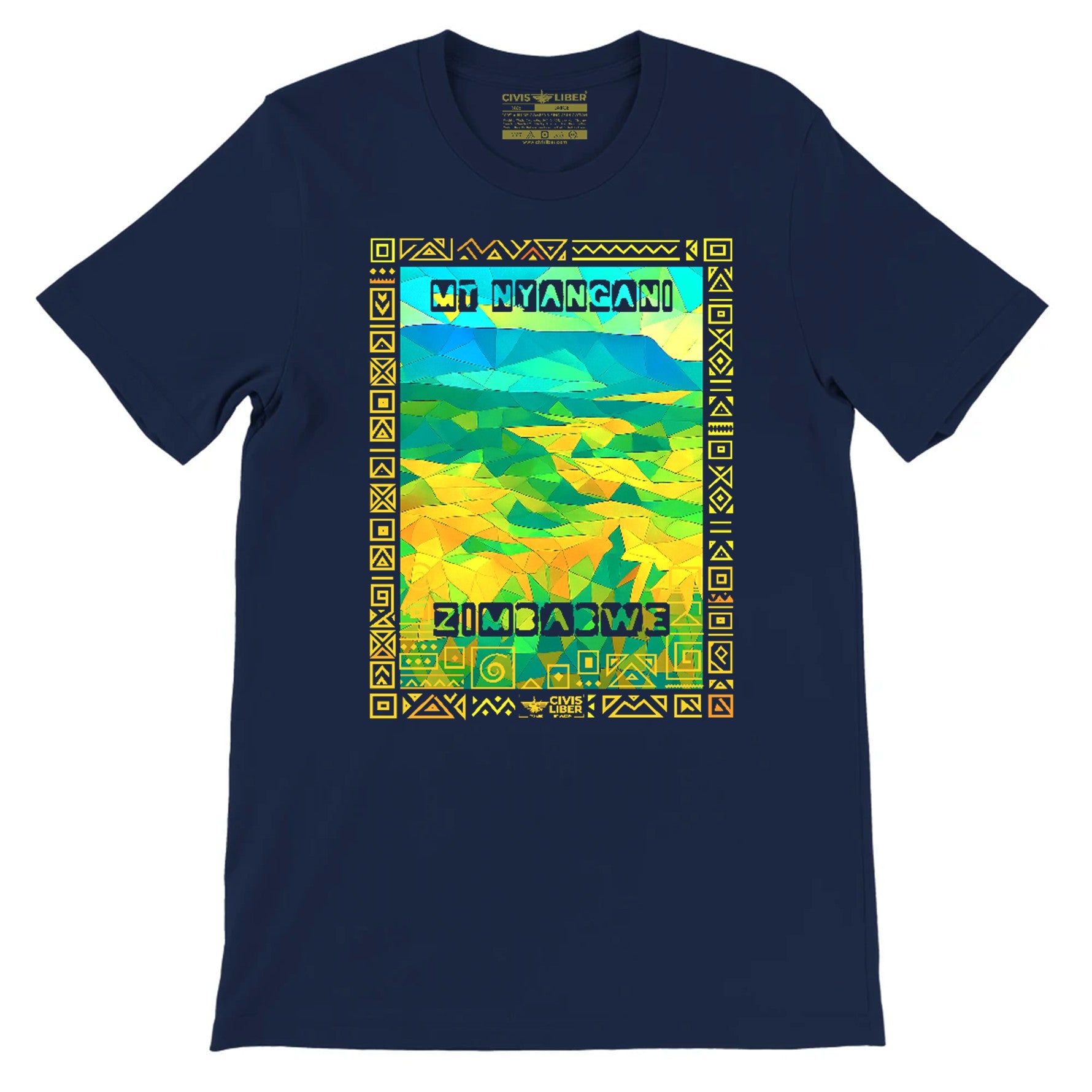 Mount Nyangani Zimbabwe Premium Short Sleeve T‑Shirt