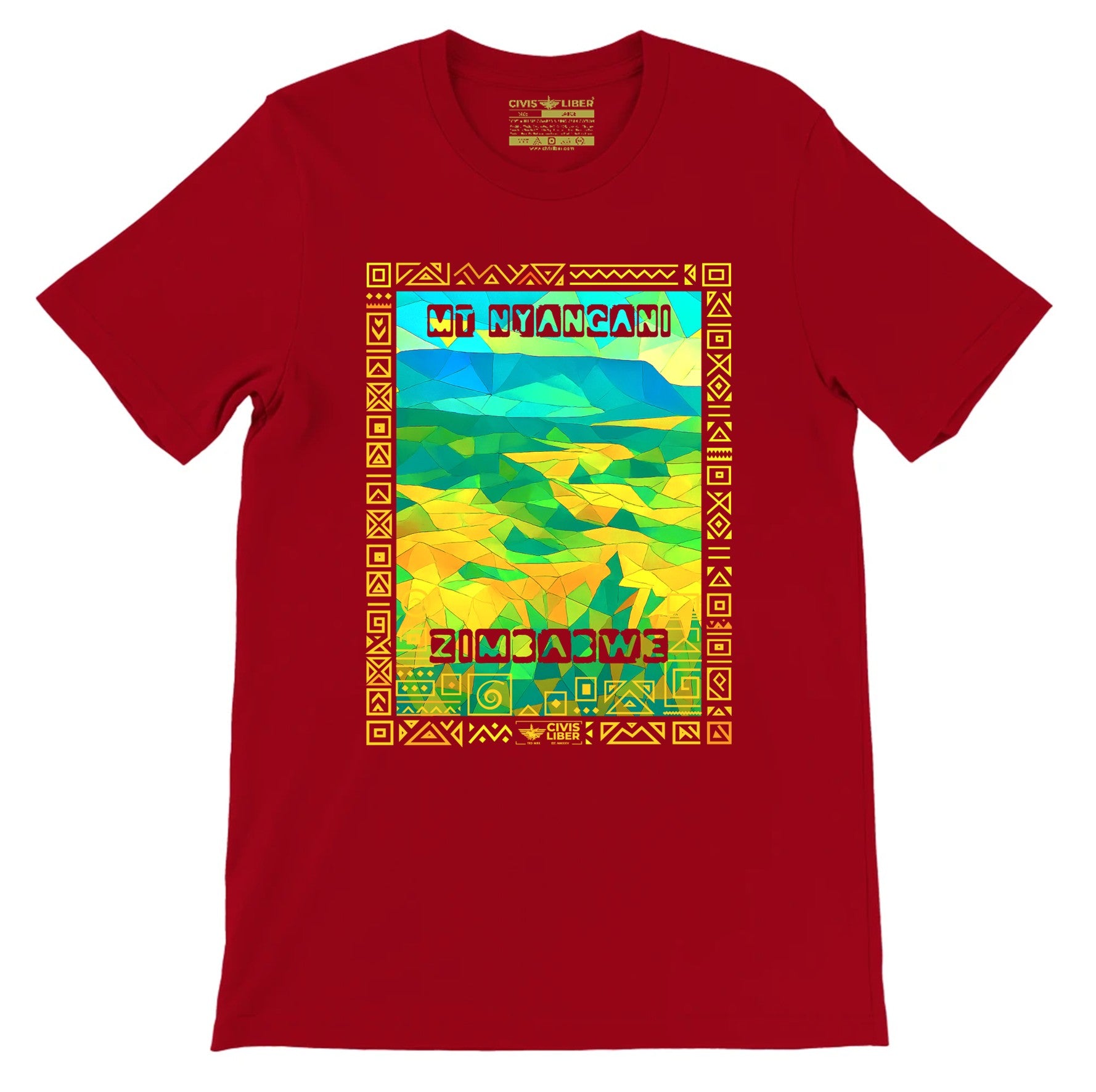 Mount Nyangani Zimbabwe Premium Short Sleeve T‑Shirt