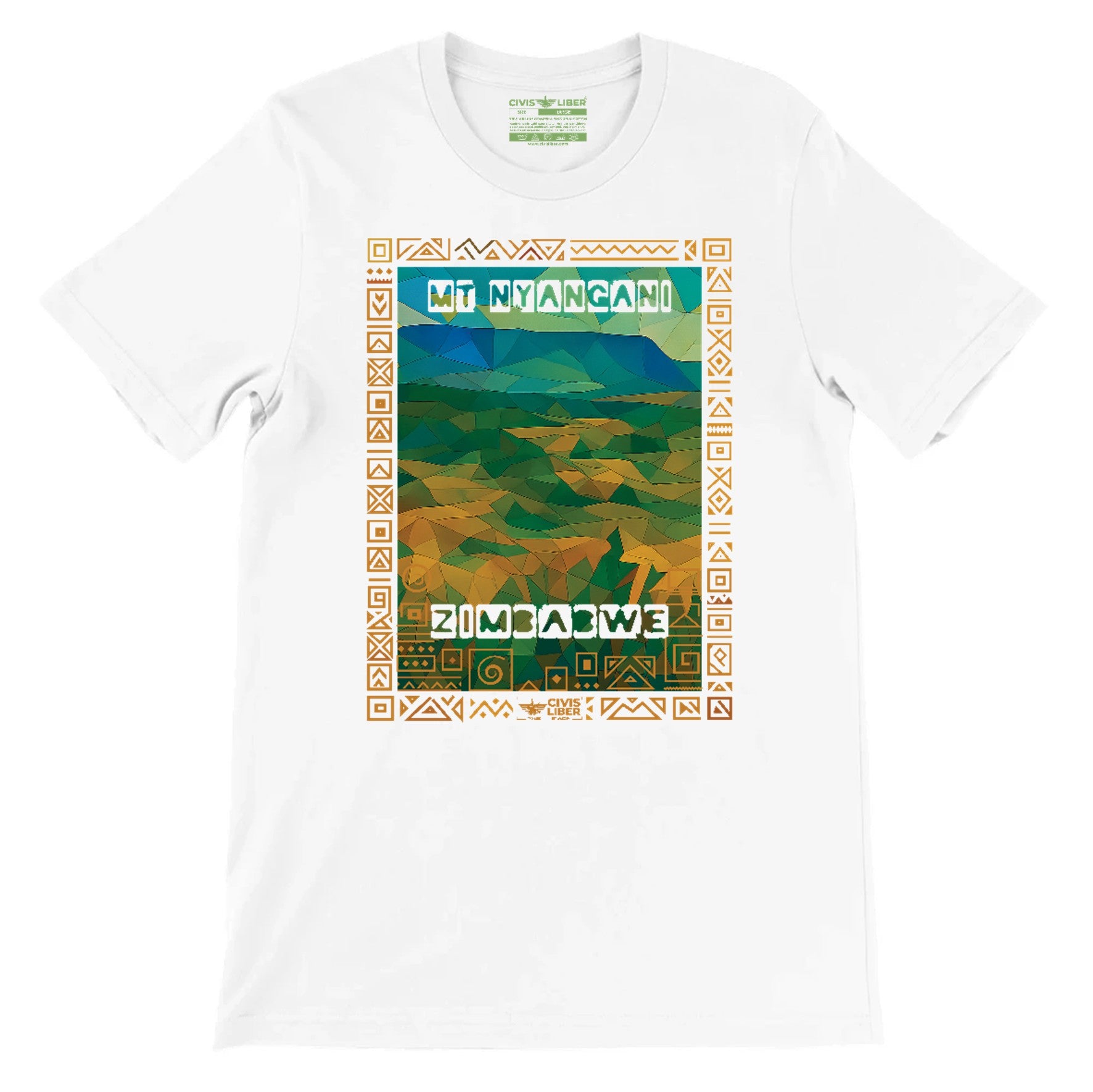 Mount Nyangani Zimbabwe Premium Short Sleeve T‑Shirt
