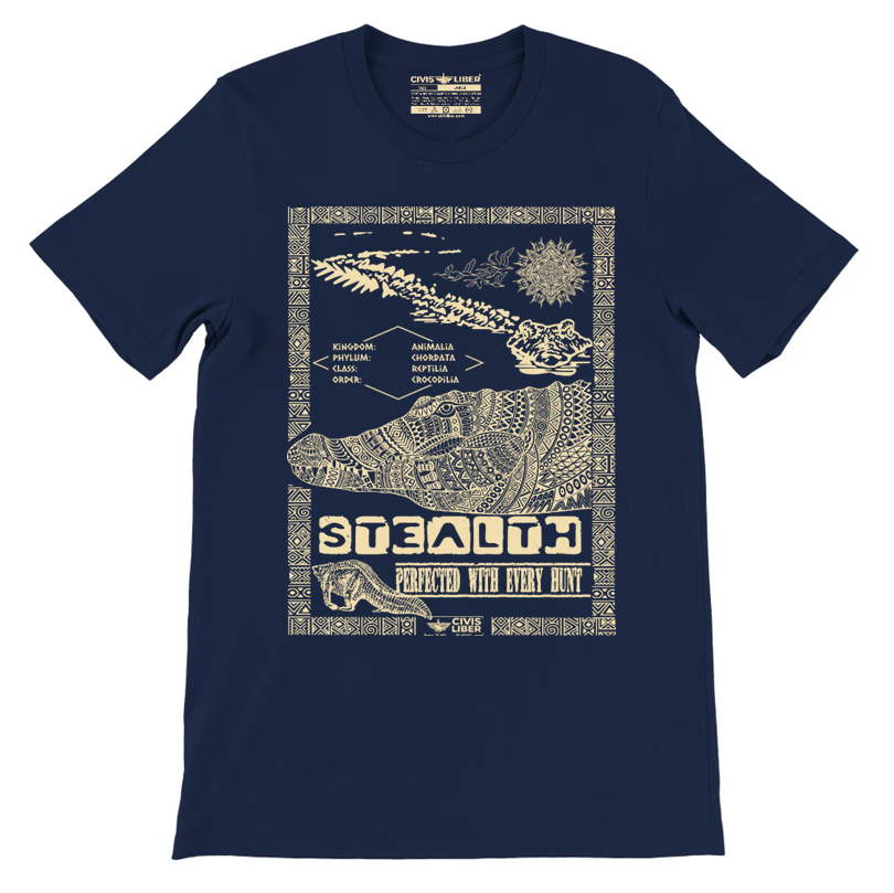 Nile Crocodile Premium Short Sleeve T‑Shirt - African Safari Series