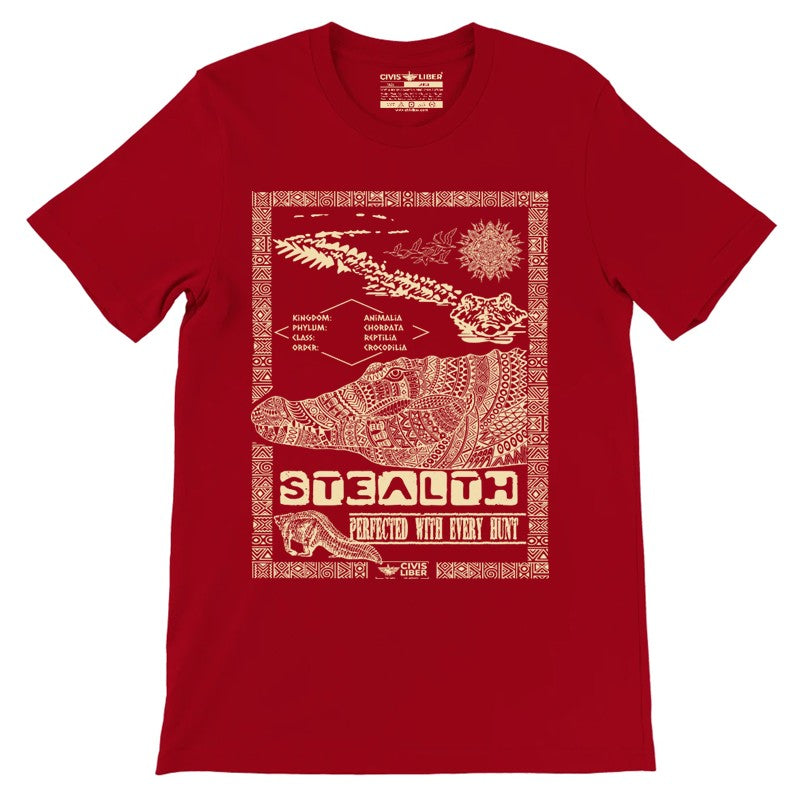 Nile Crocodile Premium Short Sleeve T‑Shirt - African Safari Series