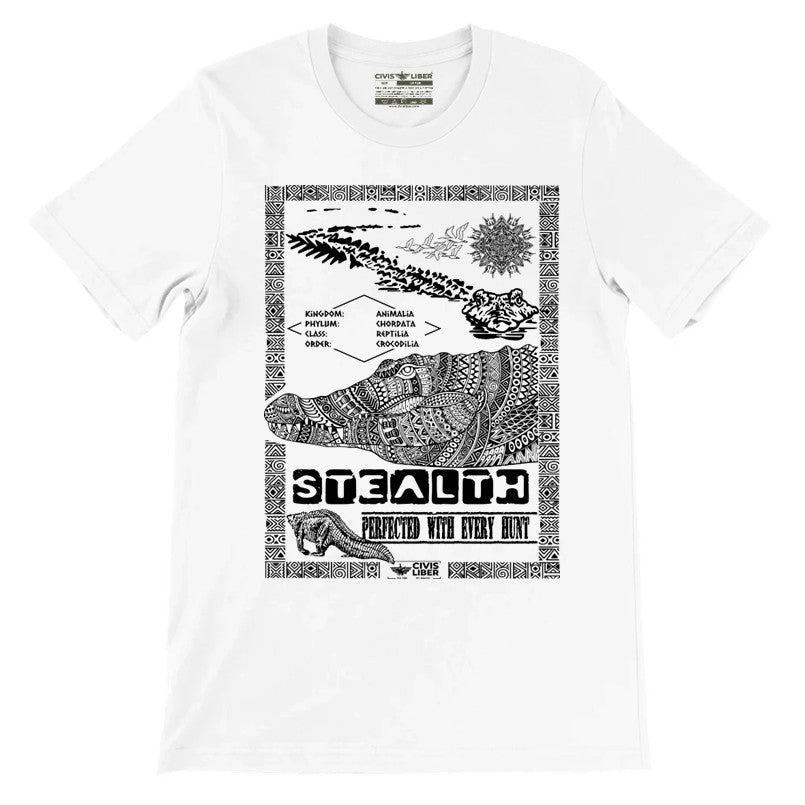 Nile Crocodile Premium Short Sleeve T‑Shirt - African Safari Series