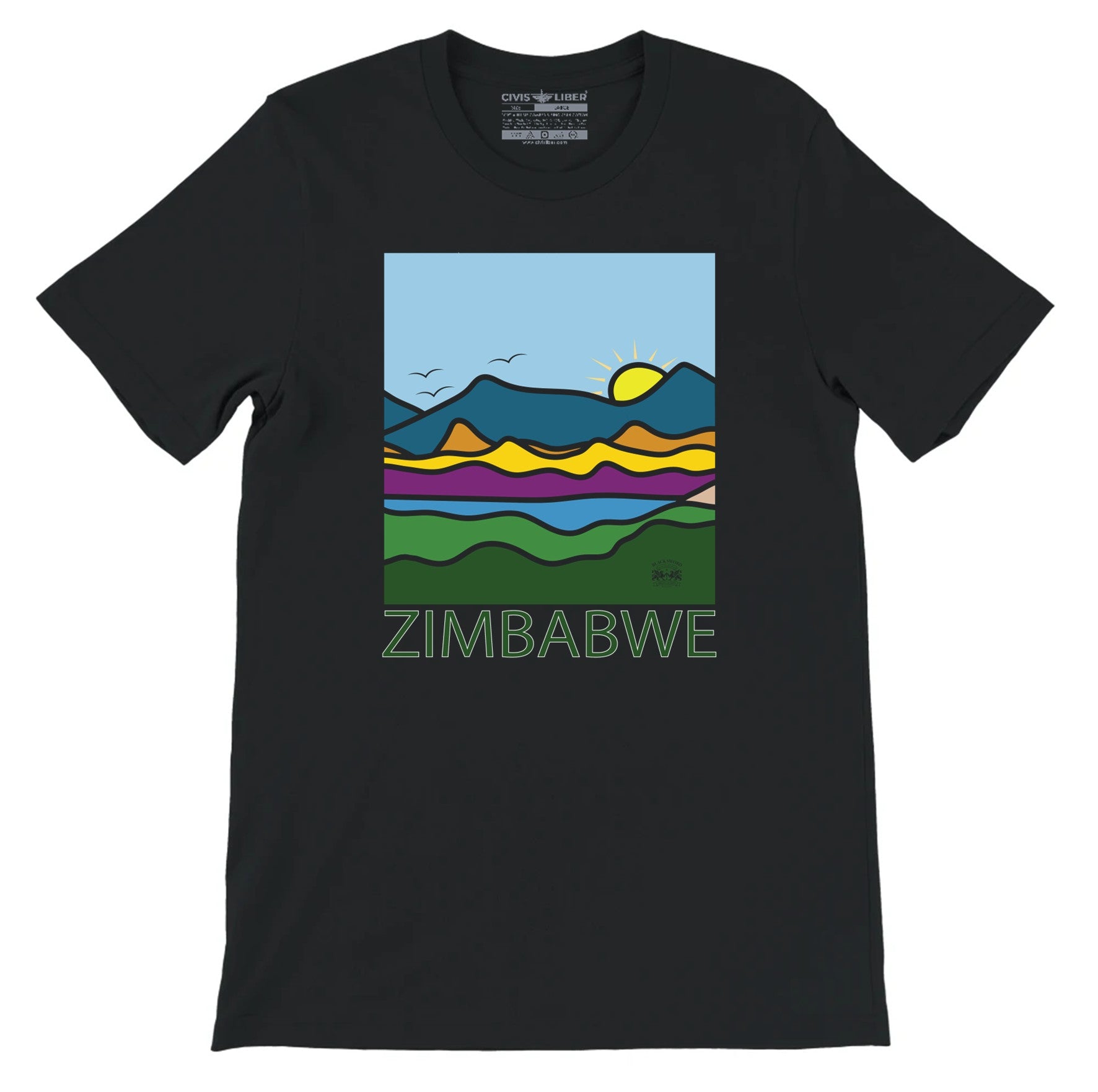 Zimbabwe Hills Outdoor Premium Short Sleeve T-Shirt