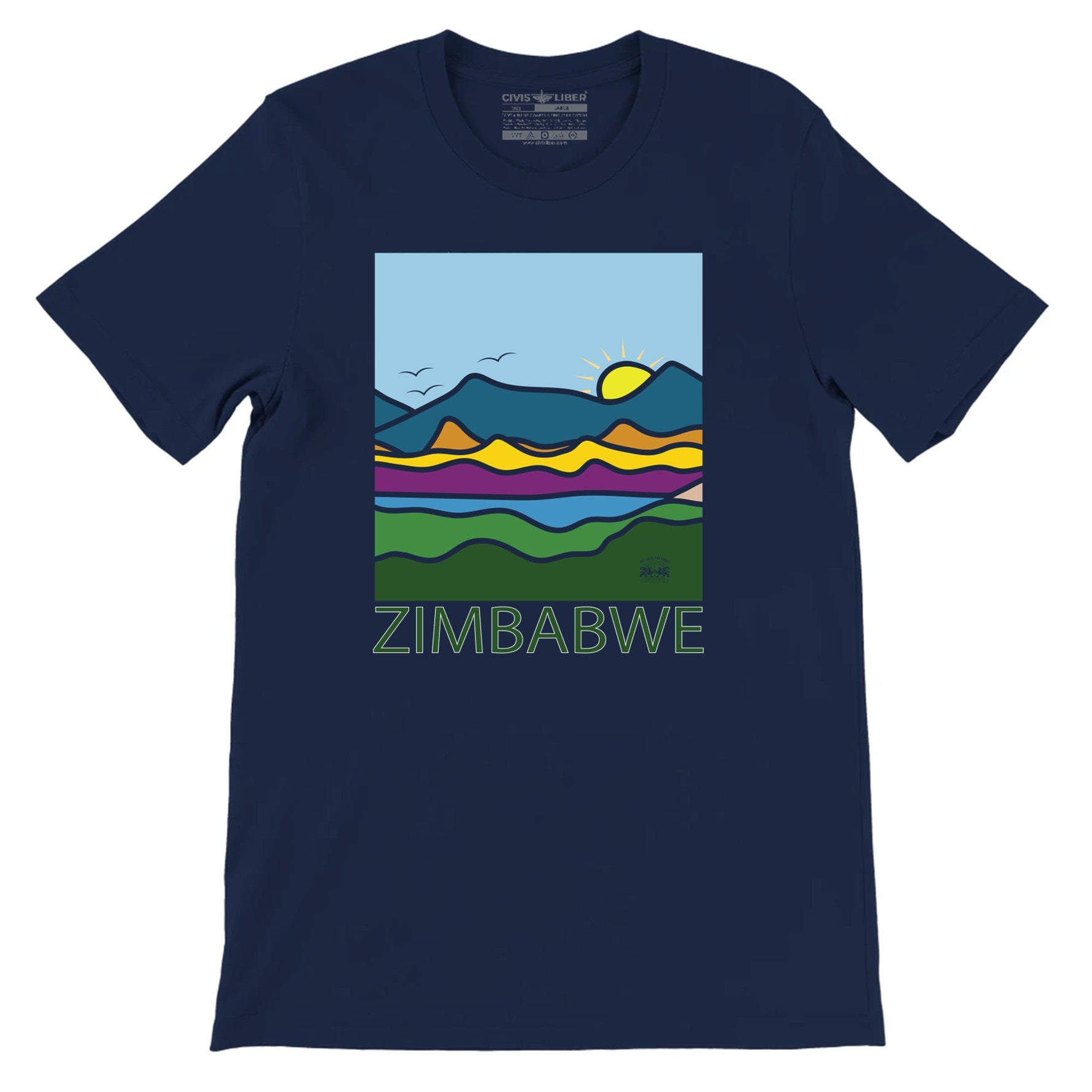 Zimbabwe Hills Outdoor Premium Short Sleeve T-Shirt