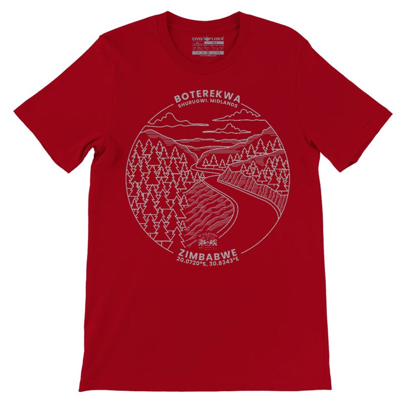Boterekwa Pass Shurugwi Zimbabwe Premium Short Sleeve T‑Shirt