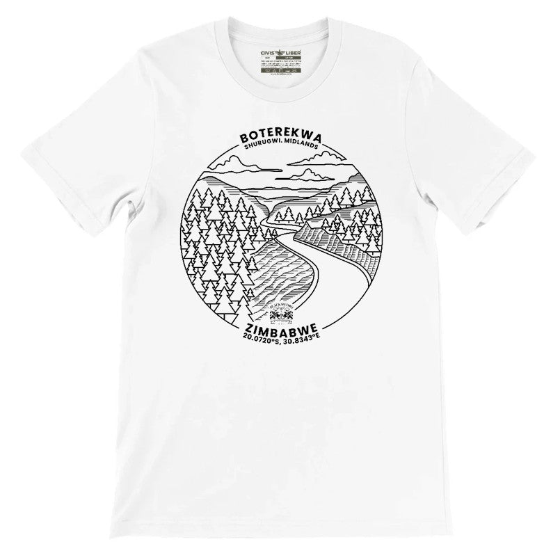 Boterekwa Pass Shurugwi Zimbabwe Premium Short Sleeve T‑Shirt