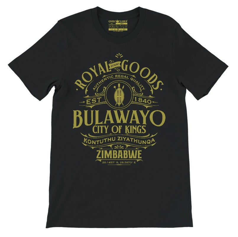 Bulawayo City of Kings Zimbabwe Emblem Short Sleeve T-Shirt
