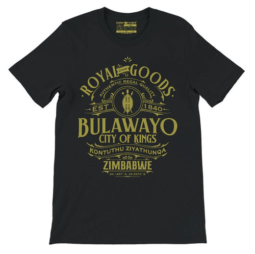 Bulawayo City of Kings Zimbabwe Emblem Short Sleeve T-Shirt