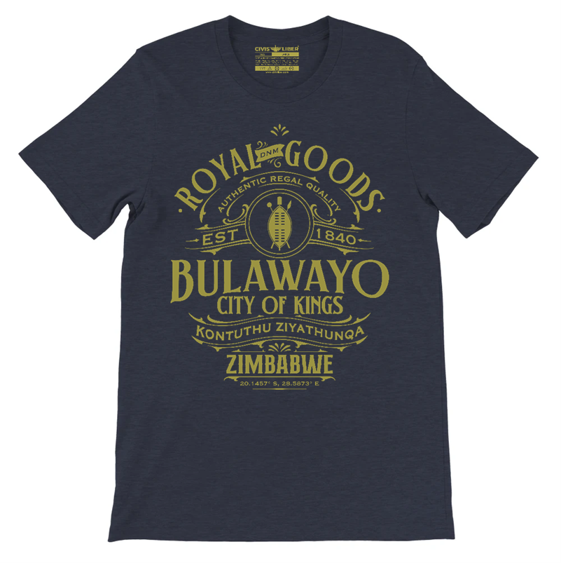 Bulawayo City of Kings Zimbabwe Emblem Short Sleeve T-Shirt